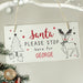 Personalised Rudolph Santa Please Stop Here Sign