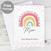 Personalised You Make The World Brighter Rainbow Card