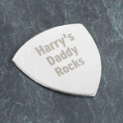 Personalised Silver Plectrum - Myhappymoments.co.uk