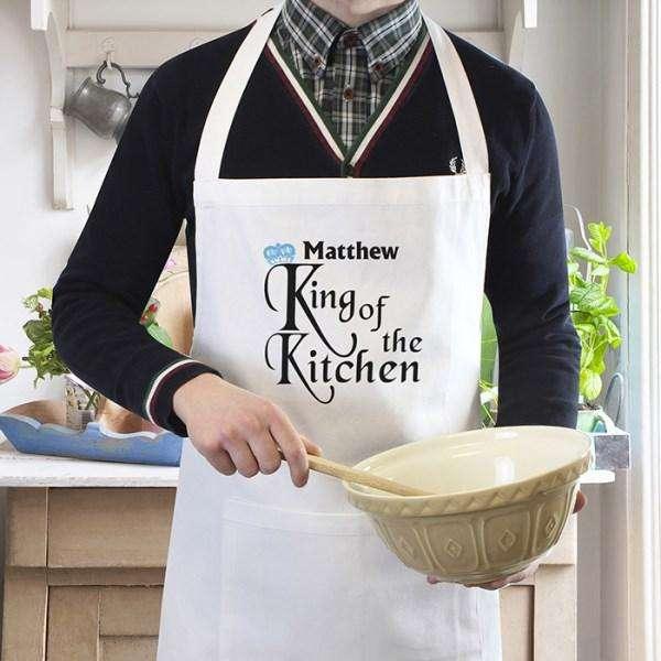 Personalised King of the Kitchen Apron - Myhappymoments.co.uk