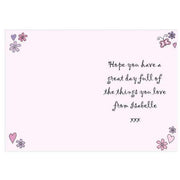 Personalised Flowers & Butterflies Happy Mother's Day Card - Myhappymoments.co.uk