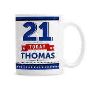 Personalised Birthday Age Male Mug - Myhappymoments.co.uk
