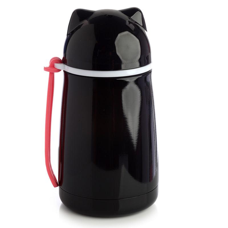 Black Cat Shaped Thermal Insulated Flask 300ml