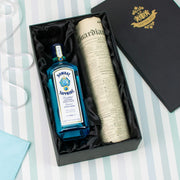 Bombay Sapphire Gin Bottle and Original Newspaper