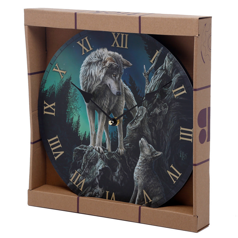 Wolf Guidance Lisa Parker Designed Wall Clock