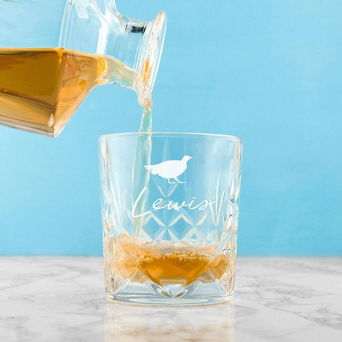 Engraved Crystal Icon Whisky Tumbler