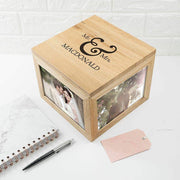 Personalised Wedding Oak Photo Keepsake Box - Myhappymoments.co.uk