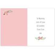 Personalised Floral Bouquet 1st Mother's Day Card - Myhappymoments.co.uk