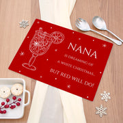 Personalised Christmas Mulled Wine Pun Rectangular Glass Chopping Board