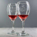 Personalised His & Her Wine Glass Set - Myhappymoments.co.uk
