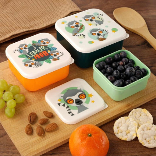 Lemur Lunch Boxes Set Of 3