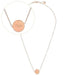 Personalised Any Name Rose Gold Tone Disc Necklace - Myhappymoments.co.uk