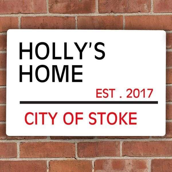 Personalised London Street Sign - Myhappymoments.co.uk