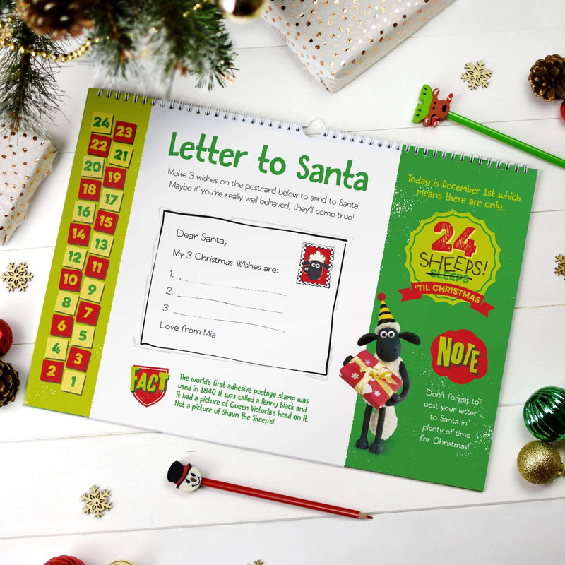 Shaun the Sheep 24 Sheeps Christmas Activity Advent Calendar - Myhappymoments.co.uk
