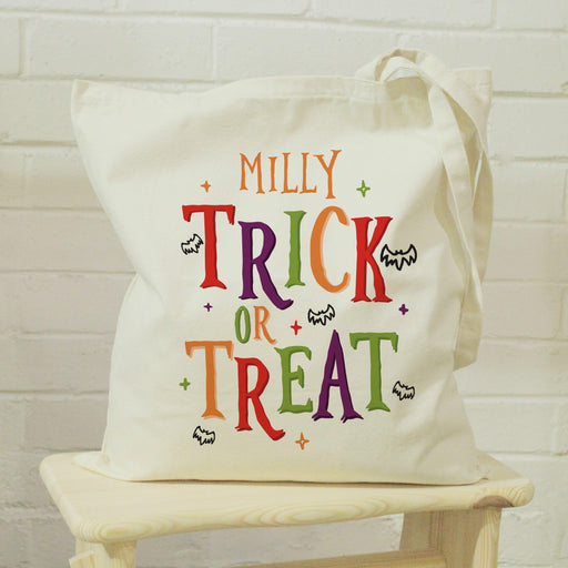 Personalised Trick or Treat Halloween Treats Tote Bag