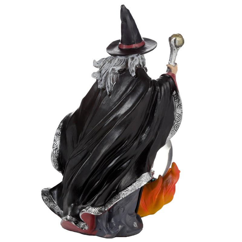 Spirit of the Sorcerer - Fire Dragon Wizard Snow Globe Waterball Figurine