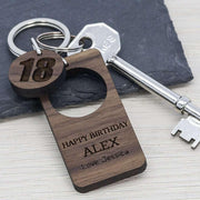 Personalised Happy Birthday Age Keyring - Myhappymoments.co.uk