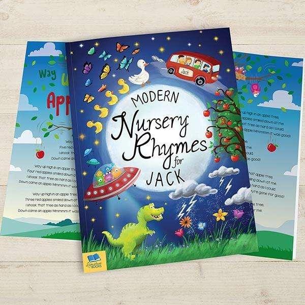 Personalised Modern Nursery Rhymes Book - Myhappymoments.co.uk