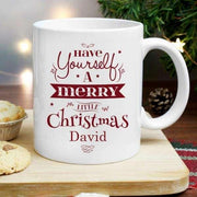 Personalised Have Yourself A Merry Little Christmas Mug - Myhappymoments.co.uk