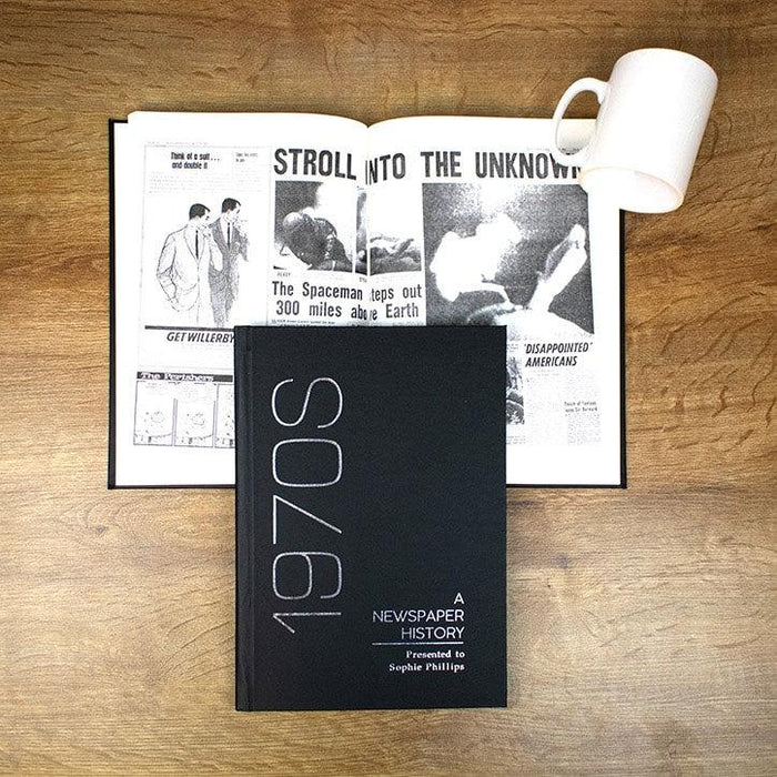 Personalised Hardback Decade Newspaper Book