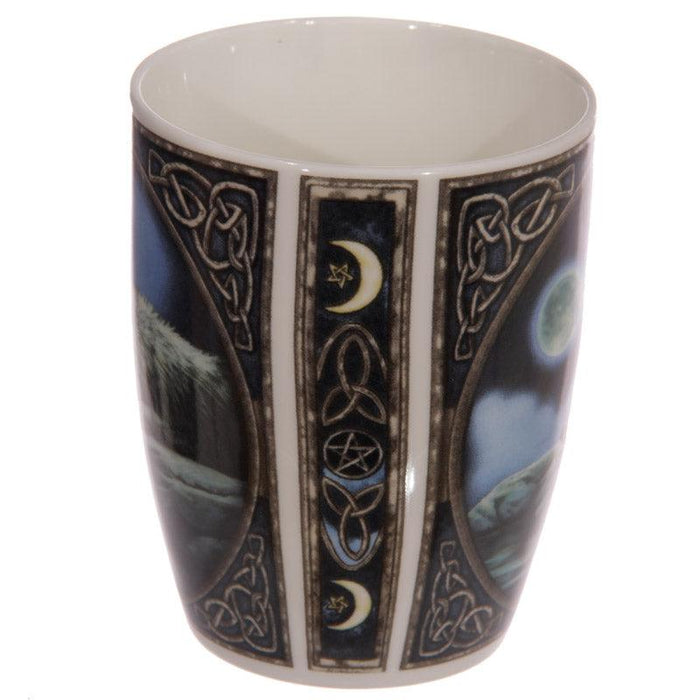 Lisa Parker Wolf Quiet Reflection Porcelain Mug