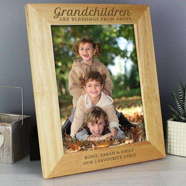 Personalised Grandchildren Photo Frame 8x10 - Myhappymoments.co.uk