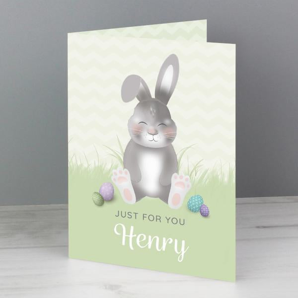 Personalised Easter Bunny Card - Myhappymoments.co.uk