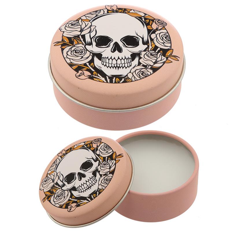 Skulls and Roses Lip Balm in a Tin