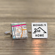 Football Club Stadium Map 2nd HOME Cufflinks