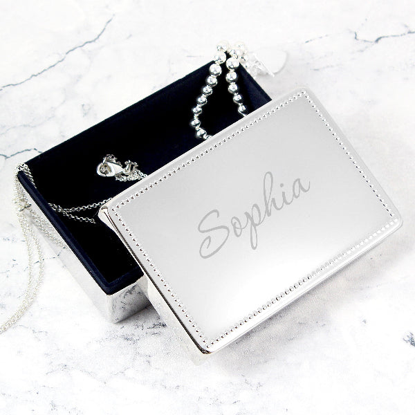 Personalised Jewellery Box With Name