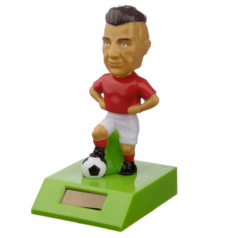 Red Shirt Footballer Solar Powered Dashboard Toy