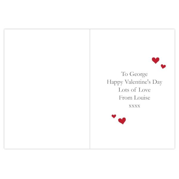 Personalised Will You Be My Valentine Card - Myhappymoments.co.uk