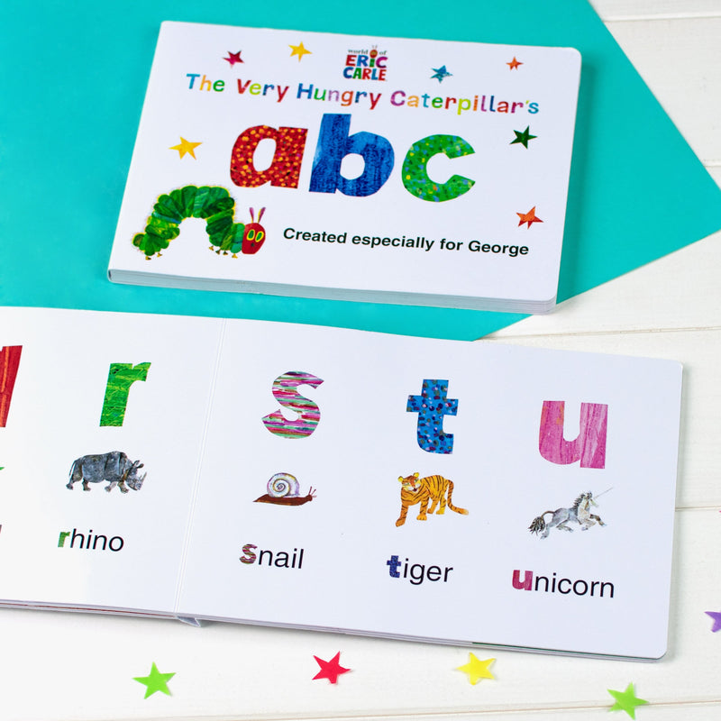 Personalised Very Hungry Caterpillar Board Book – ABC