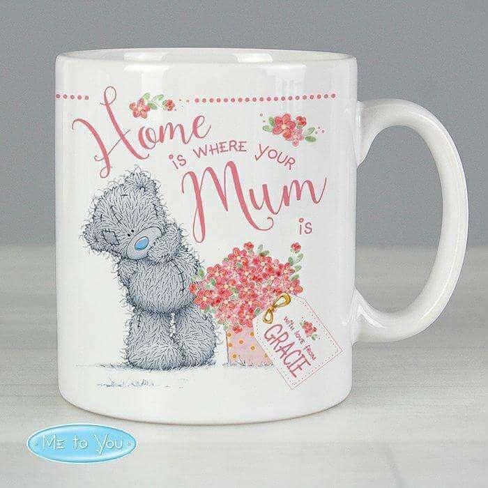Personalised Me to You 'Home is Where Your Mum is' Mug - Myhappymoments.co.uk