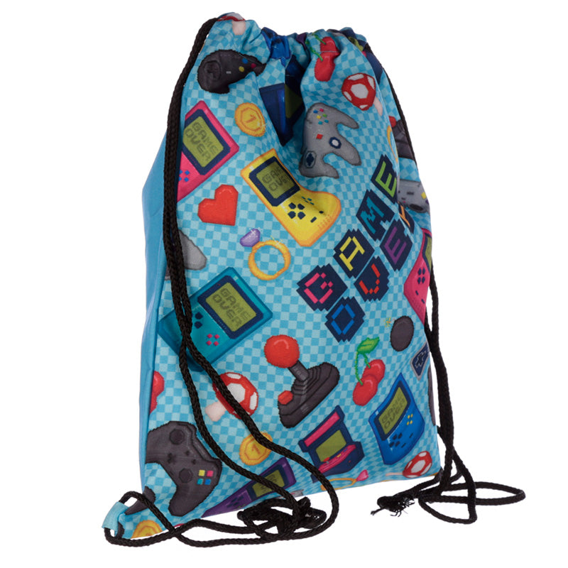 Retro Gaming Drawstring Bag - Myhappymoments.co.uk