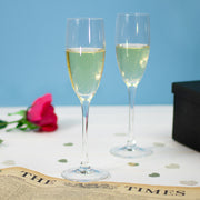 Original Newspaper & Two Flute Glass Set