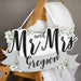 Personalised Mr & Mrs Wedding Wooden Hanging Sign Decoration