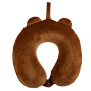 Relaxeazzz Bear Plush Memory Foam Travel Pillow