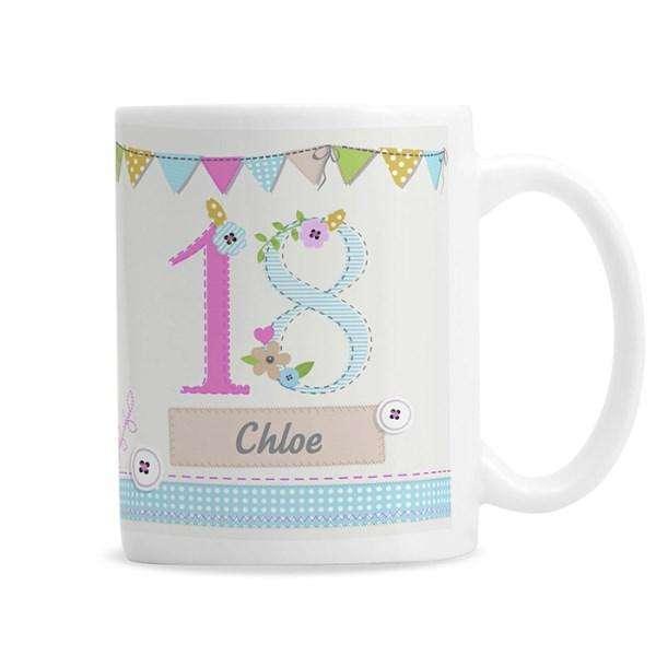 Personalised Birthday Age Female Mug - Myhappymoments.co.uk