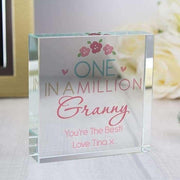 Personalised One in a Million Large Crystal Token - Myhappymoments.co.uk