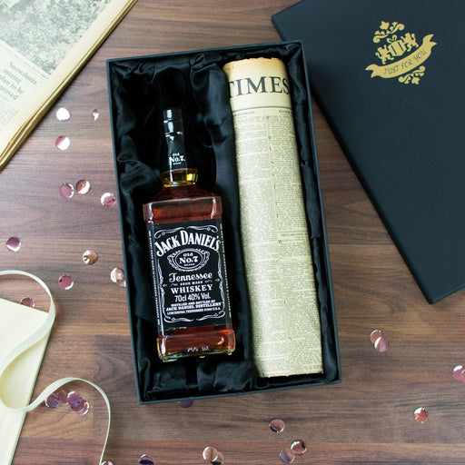 Jack Daniel’s Whiskey and Original Newspaper Gift Set