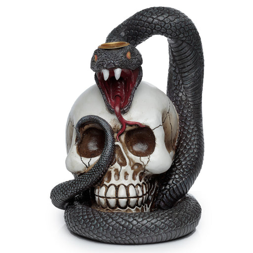 Snake and Skull Backflow Incense Burner