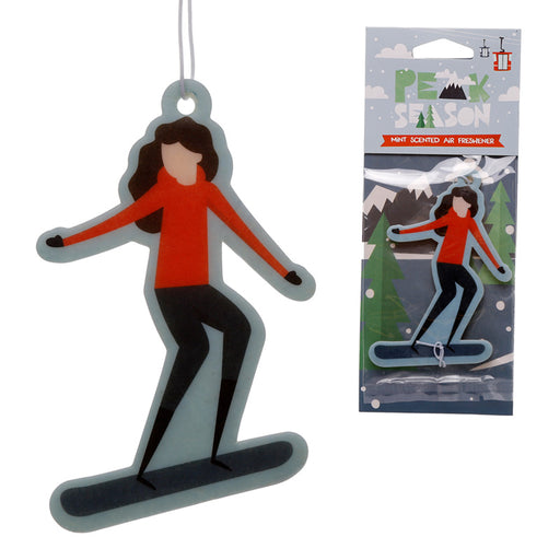 Snowboarding Mint Scented Car Air Freshener