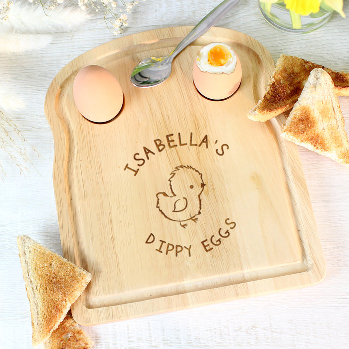 Personalised Chick Egg & Toast Board - Soldiers