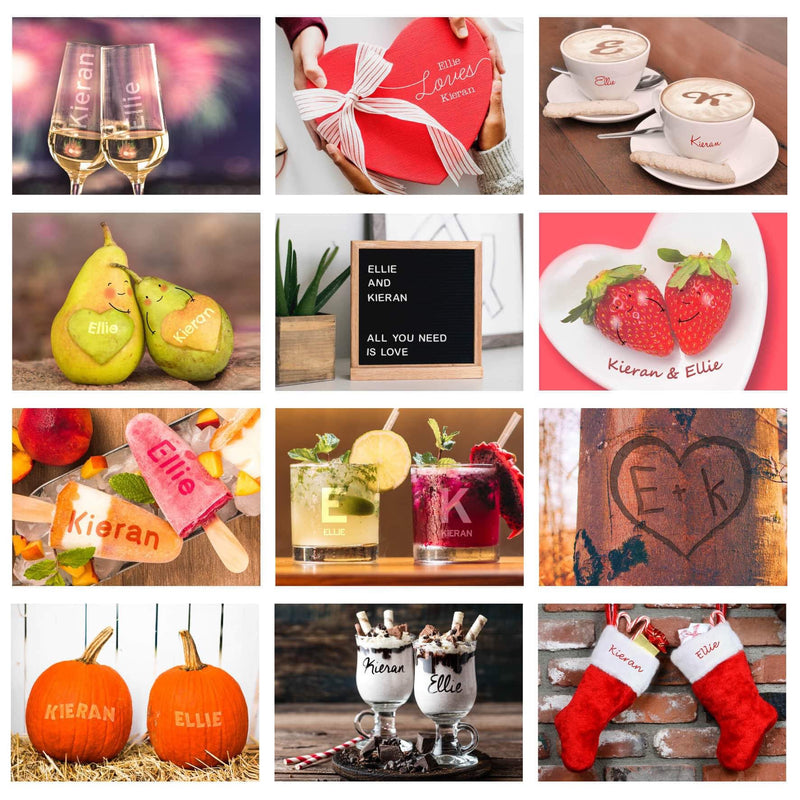 Personalised A4 Couple Calendar 2021 - Myhappymoments.co.uk