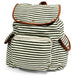 Traveller Backpacks - 3 Pocket Olive Stripe