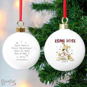 Personalised Boofle My 1st Christmas Bauble
