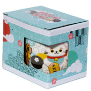 Maneki Neko Lucky Cat Porcelain Mug