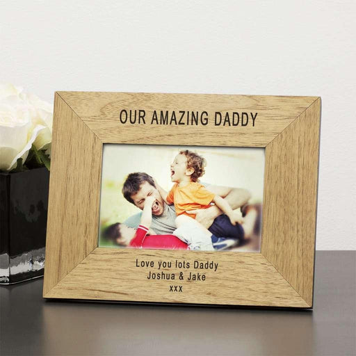 Personalised Our Amazing Daddy Photo Frame - Myhappymoments.co.uk