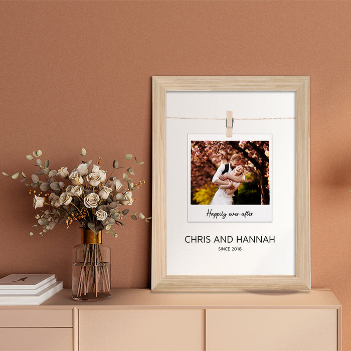 Personalised Valentine’s Polaroid Framed Print | Gift | Keepsake 